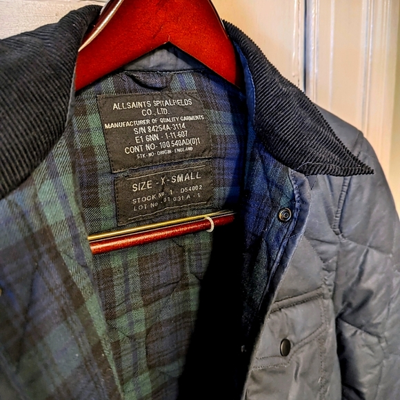 All Saints Jackets & Coats Allsaints Spitalfields Quilted Jacket